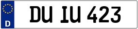 Truck License Plate
